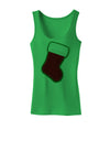 Cute Faux Applique Christmas Stocking Womens Tank Top-Womens Tank Tops-TooLoud-KellyGreen-X-Small-Davson Sales