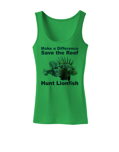 Save the Reef - Hunt Lionfish Womens Tank Top-Womens Tank Tops-TooLoud-KellyGreen-X-Small-Davson Sales