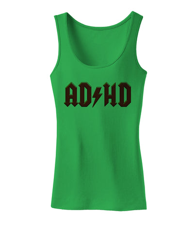 ADHD Lightning Bolt Rockstar Womens Tank Top-Womens Tank Tops-TooLoud-KellyGreen-X-Small-Davson Sales