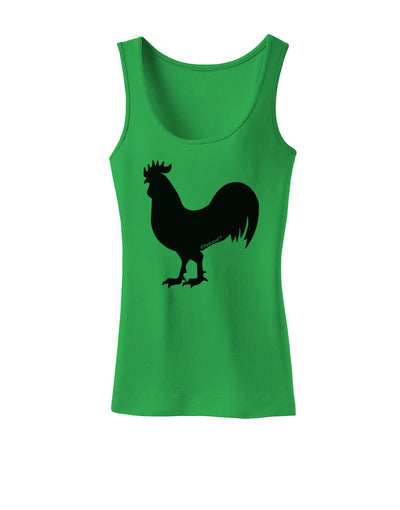 Rooster Silhouette Design Womens Tank Top-Womens Tank Tops-TooLoud-KellyGreen-X-Small-Davson Sales