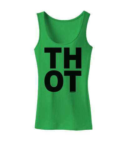 THOT Bold Text Womens Tank Top-Womens Tank Tops-TooLoud-KellyGreen-X-Small-Davson Sales