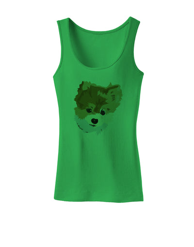 Custom Pet Art Womens Petite Tank Top by TooLoud-TooLoud-KellyGreen-X-Small-Davson Sales