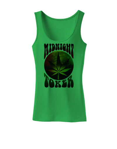 Midnight Toker Marijuana Womens Tank Top-Womens Tank Tops-TooLoud-KellyGreen-X-Small-Davson Sales