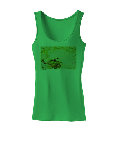 Bullfrog In Watercolor Womens Petite Tank Top by TooLoud-TooLoud-KellyGreen-X-Small-Davson Sales