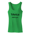 Merica Text Womens Tank Top-Womens Tank Tops-TooLoud-KellyGreen-X-Small-Davson Sales