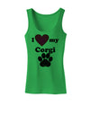 I Heart My Corgi Womens Petite Tank Top by TooLoud-TooLoud-KellyGreen-X-Small-Davson Sales