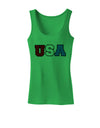 Collegiate USA Womens Tank Top-Womens Tank Tops-TooLoud-KellyGreen-X-Small-Davson Sales