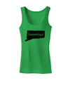 Connecticut - United States Shape Womens Tank Top by TooLoud-Womens Tank Tops-TooLoud-KellyGreen-X-Small-Davson Sales