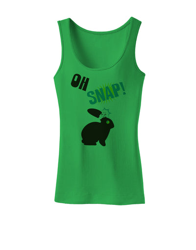 TooLoud Oh Snap Chocolate Easter Bunny Womens Tank Top-Womens Tank Tops-TooLoud-KellyGreen-X-Small-Davson Sales