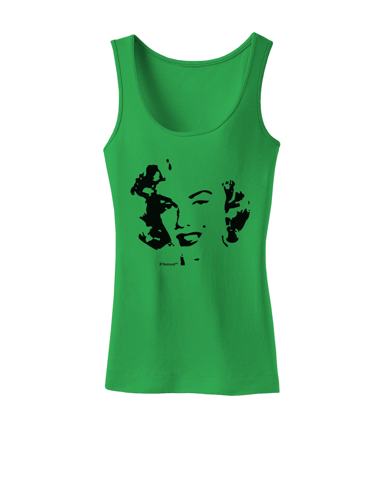 Marilyn Monroe Cutout Design Womens Tank Top by TooLoud-Womens Tank Tops-TooLoud-KellyGreen-X-Small-Davson Sales