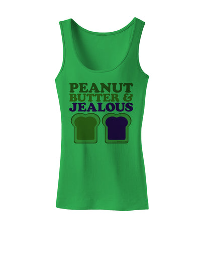 Peanut Butter and Jealous Womens Tank Top by TooLoud-Womens Tank Tops-TooLoud-KellyGreen-X-Small-Davson Sales