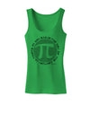 Ultimate Pi Day - Retro Computer Style Pi Circle Womens Tank Top by TooLoud-Womens Tank Tops-TooLoud-KellyGreen-X-Small-Davson Sales