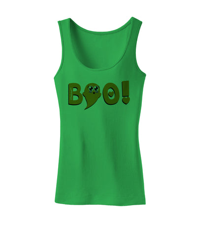 Cute Boo Text Orange Womens Tank Top-Womens Tank Tops-TooLoud-KellyGreen-X-Small-Davson Sales