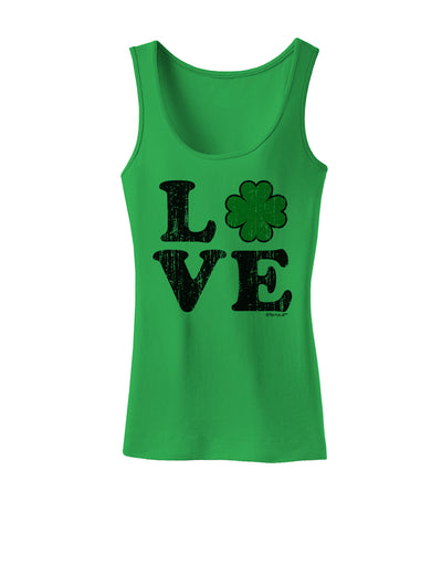 Irish Love - Distressed Womens Tank Top by TooLoud-Womens Tank Tops-TooLoud-KellyGreen-X-Small-Davson Sales