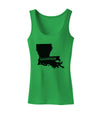 Louisiana - United States Shape Womens Tank Top by TooLoud-Womens Tank Tops-TooLoud-KellyGreen-X-Small-Davson Sales