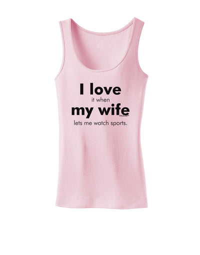 I Love My Wife - Sports Womens Tank Top-Womens Tank Tops-TooLoud-SoftPink-X-Small-Davson Sales