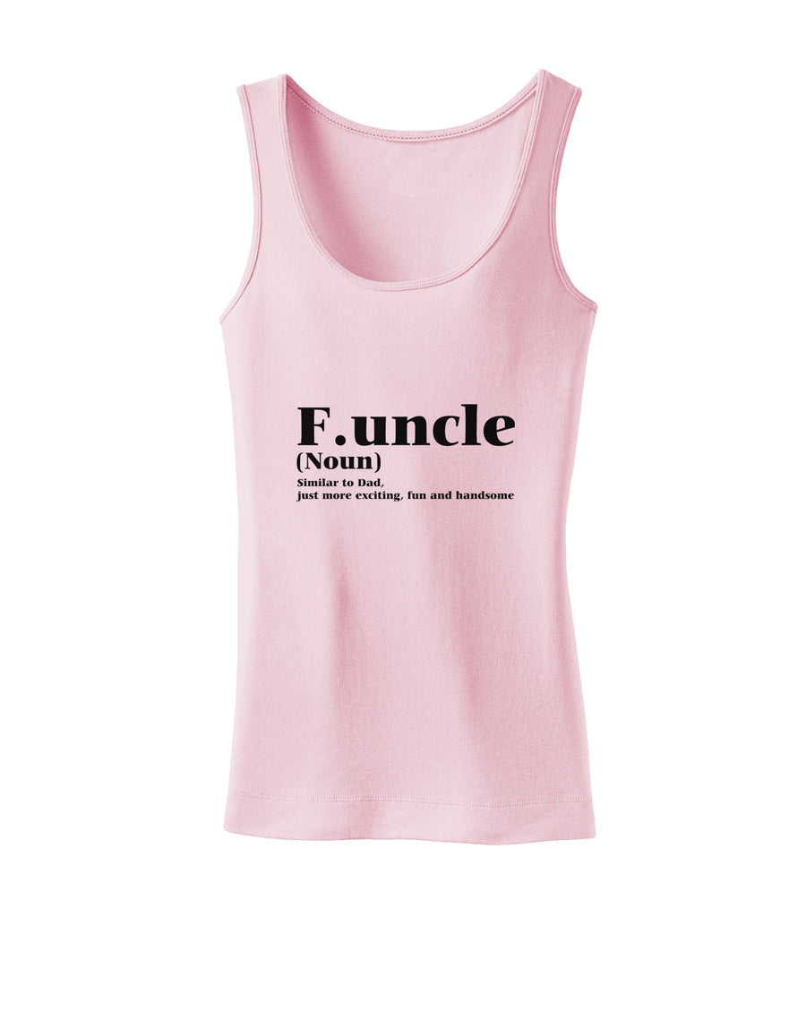 Funcle - Fun Uncle Womens Petite Tank Top by TooLoud-TooLoud-White-X-Small-Davson Sales