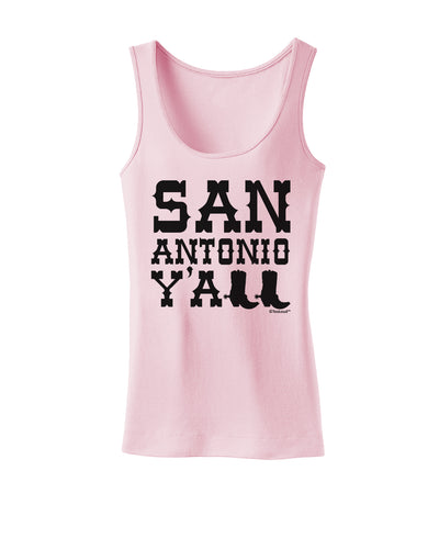 San Antonio Y'all - Boots - Texas Pride Womens Tank Top by TooLoud-Womens Tank Tops-TooLoud-SoftPink-X-Small-Davson Sales