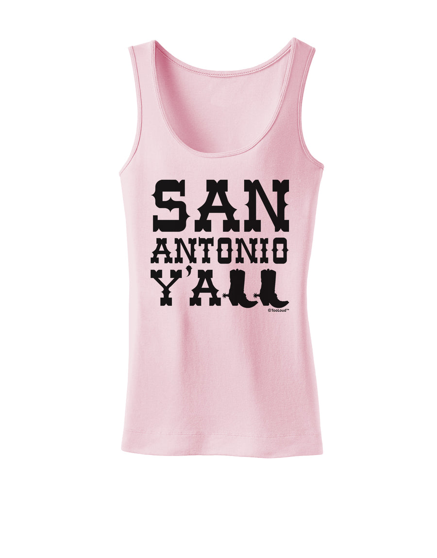 San Antonio Y'all - Boots - Texas Pride Womens Tank Top by TooLoud-Womens Tank Tops-TooLoud-White-X-Small-Davson Sales