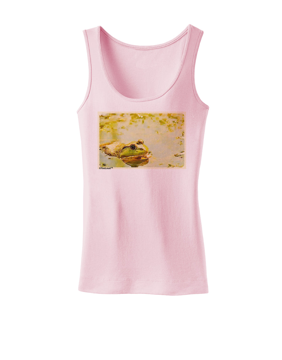 Bullfrog In Watercolor Womens Petite Tank Top by TooLoud-TooLoud-White-X-Small-Davson Sales