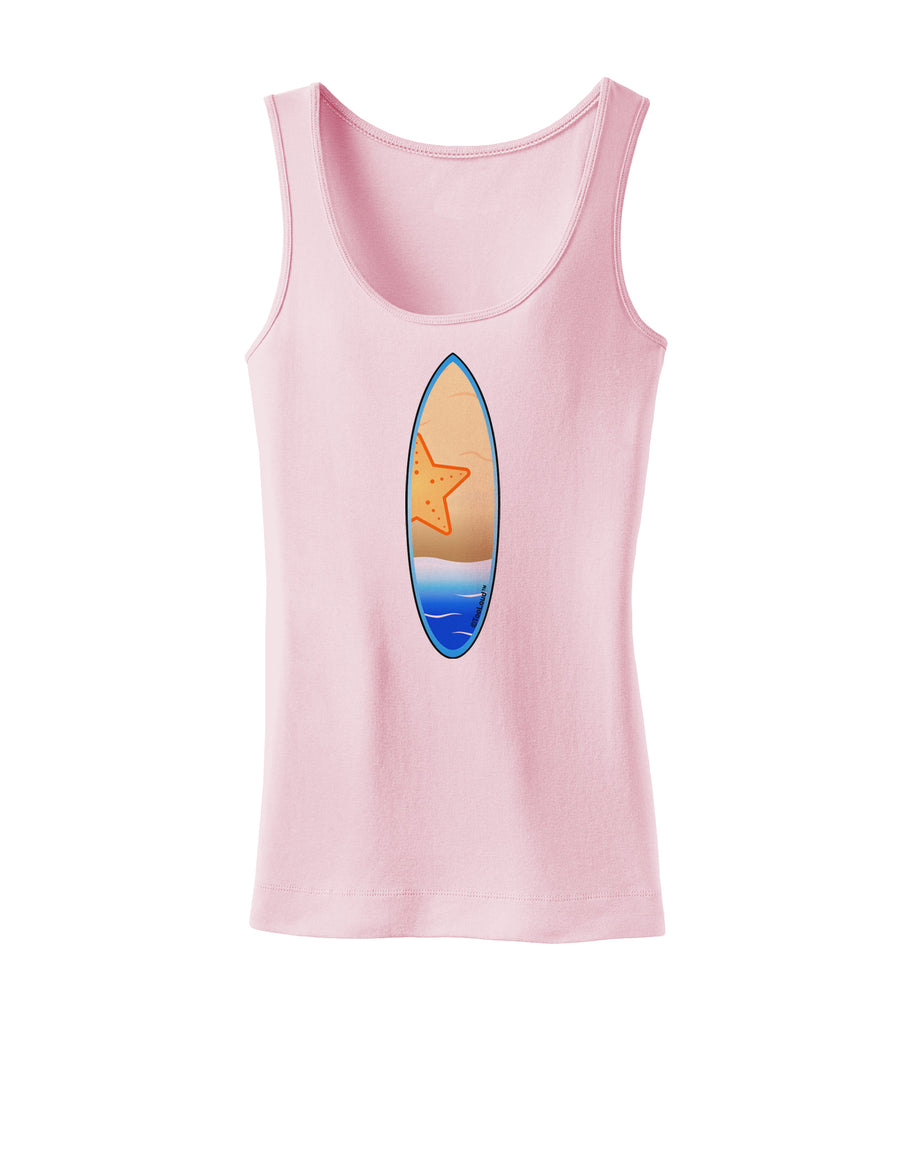 Starfish Surfboard Womens Tank Top by TooLoud-Womens Tank Tops-TooLoud-White-X-Small-Davson Sales