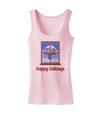 Frosty Window - Happy Holidays Womens Tank Top-Womens Tank Tops-TooLoud-SoftPink-X-Small-Davson Sales