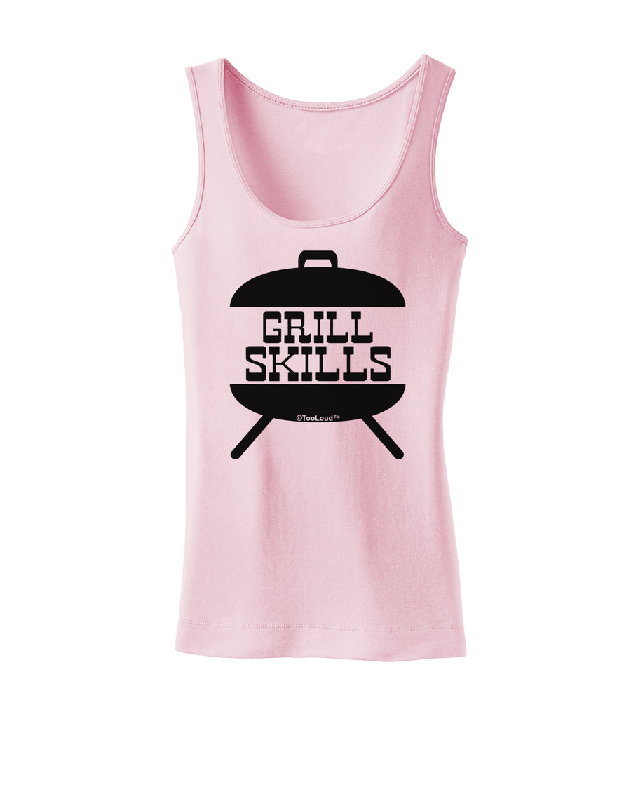 Grill Skills Grill Design Womens Tank Top by TooLoud-Womens Tank Tops-TooLoud-White-X-Small-Davson Sales