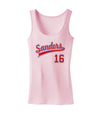 Sanders Jersey 16 Womens Petite Tank Top-TooLoud-SoftPink-X-Small-Davson Sales