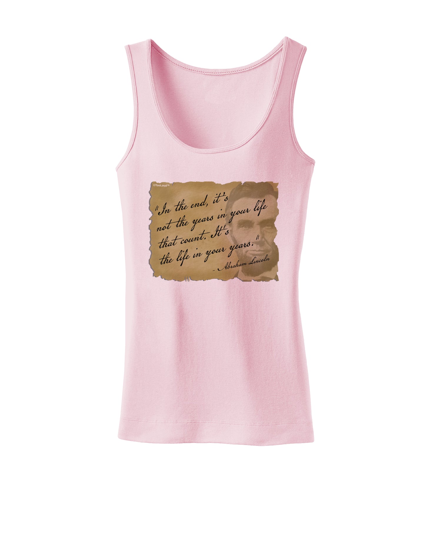 The Life In Your Years Lincoln Womens Petite Tank Top by TooLoud-TooLoud-SoftPink-X-Small-Davson Sales