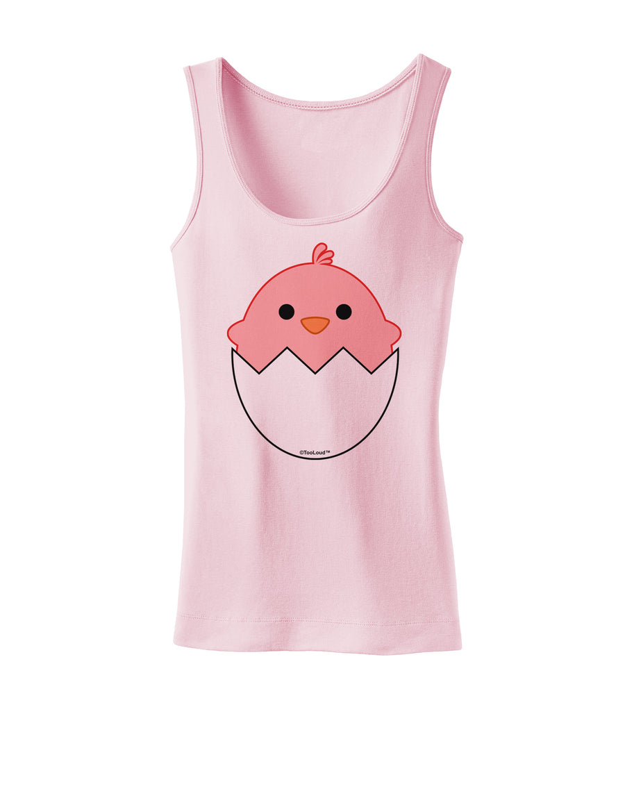 Cute Hatching Chick - Pink Womens Tank Top by TooLoud-Womens Tank Tops-TooLoud-White-X-Small-Davson Sales