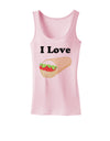 I Love Burritos - Funny Food Womens Tank Top-Womens Tank Tops-TooLoud-SoftPink-X-Small-Davson Sales