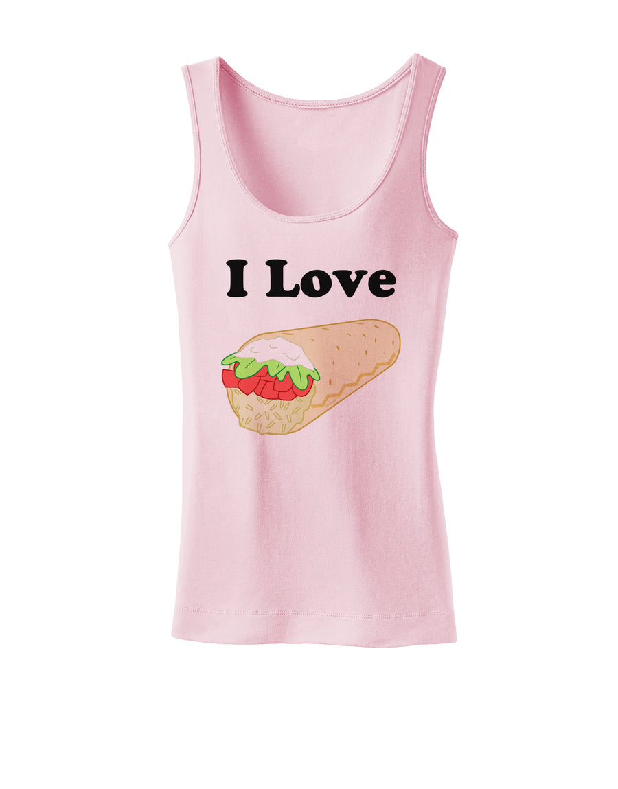 I Love Burritos - Funny Food Womens Tank Top-Womens Tank Tops-TooLoud-White-X-Small-Davson Sales