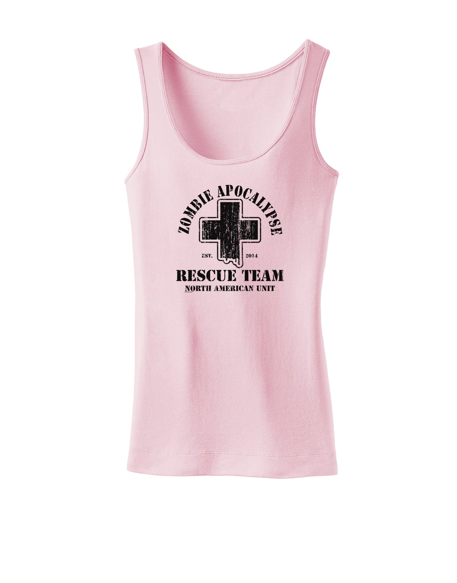 Zombie Apocalypse Rescue Team NA Unit Womens Tank Top-Womens Tank Tops-TooLoud-White-X-Small-Davson Sales