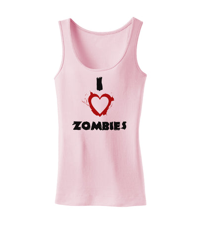 I Heart Zombies - Bloody Heart Womens Tank Top-Womens Tank Tops-TooLoud-SoftPink-X-Small-Davson Sales