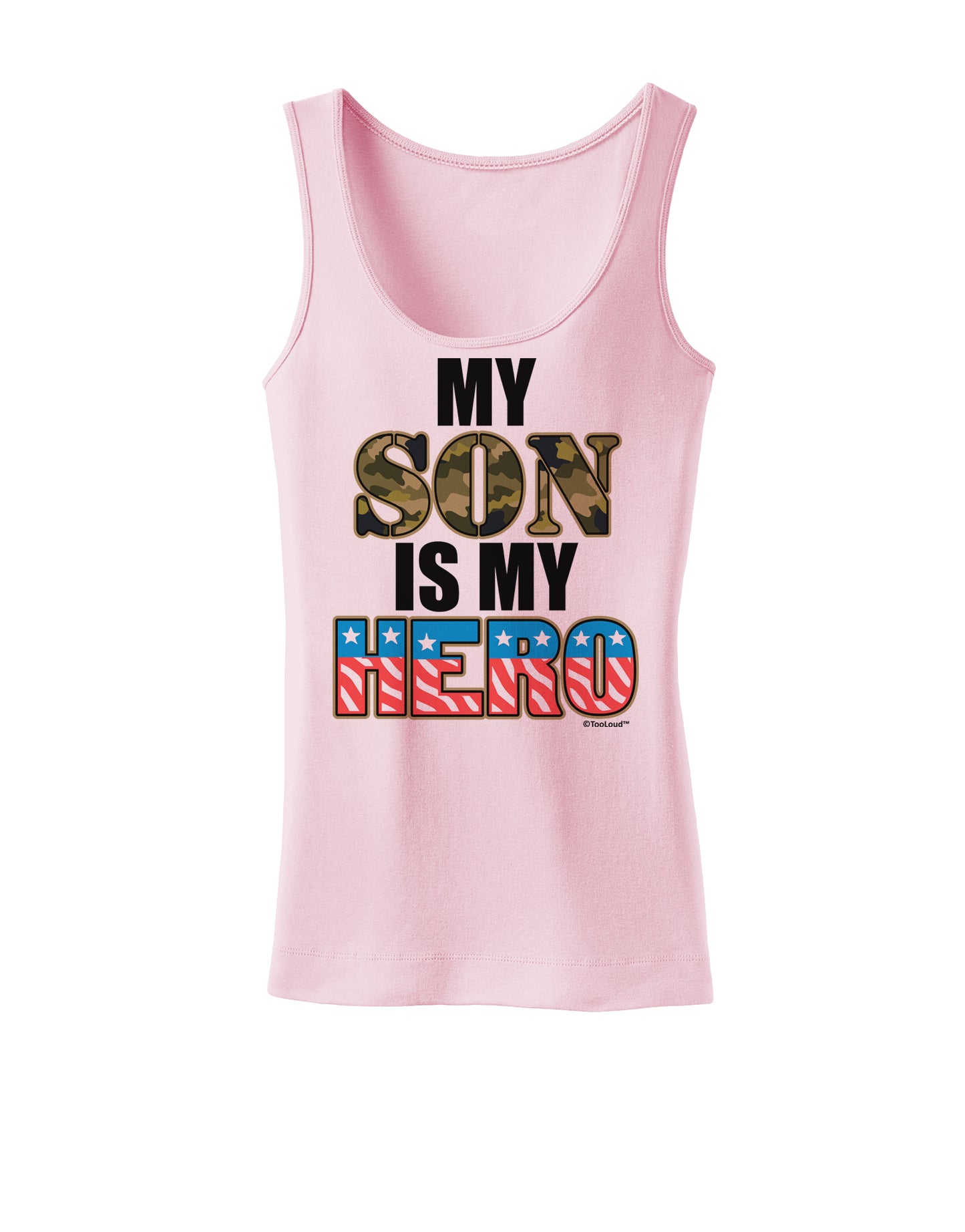 My Son is My Hero - Armed Forces Womens Tank Top by TooLoud-Womens Tank Tops-TooLoud-SoftPink-X-Small-Davson Sales