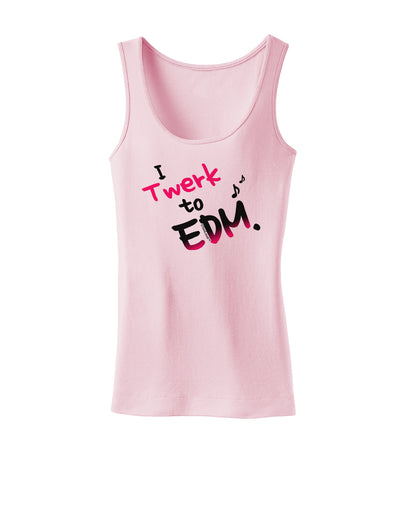 Twerk To EDM Pink Womens Tank Top-Womens Tank Tops-TooLoud-SoftPink-X-Small-Davson Sales