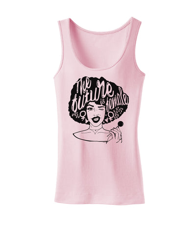 TooLoud The Future Is Female Womens Petite Tank Top-Womens Tank Tops-TooLoud-SoftPink-X-Small-Davson Sales