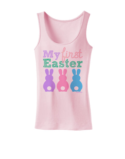 My First Easter - Three Bunnies Womens Tank Top by TooLoud-Womens Tank Tops-TooLoud-SoftPink-X-Small-Davson Sales