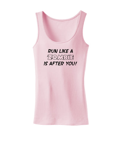 Run Like a Zombie Is After You Womens Tank Top-Womens Tank Tops-TooLoud-SoftPink-X-Small-Davson Sales