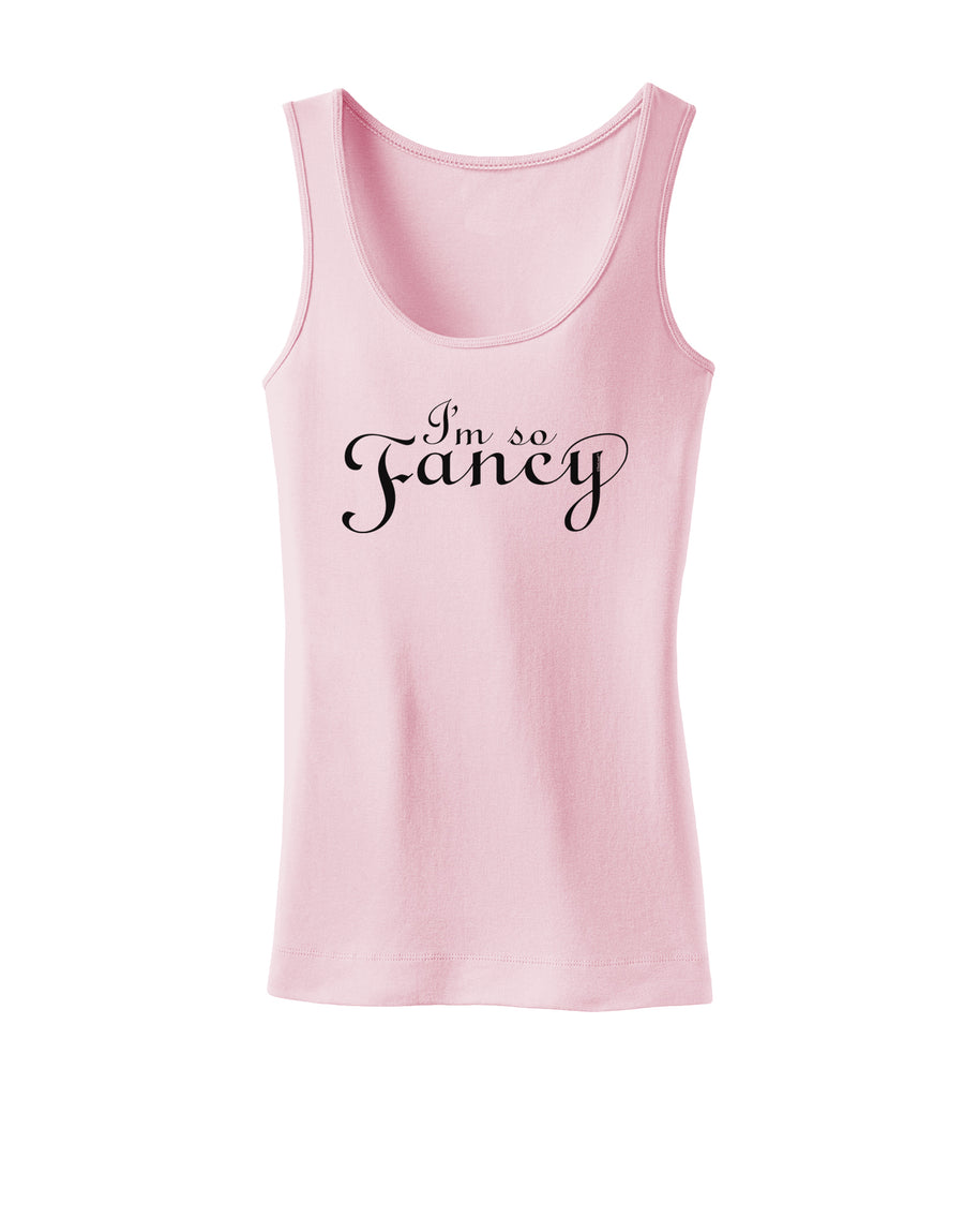 I'm So Fancy Text Womens Tank Top-Womens Tank Tops-TooLoud-White-X-Small-Davson Sales