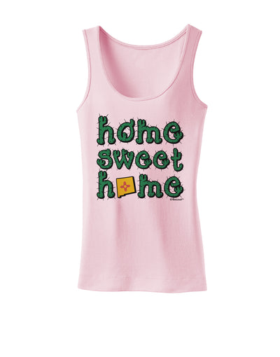 Home Sweet Home - New Mexico - Cactus and State Flag Womens Tank Top by TooLoud