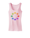 Rainbow Pot - Marijuana Leaf Womens Tank Top-Womens Tank Tops-TooLoud-SoftPink-X-Small-Davson Sales