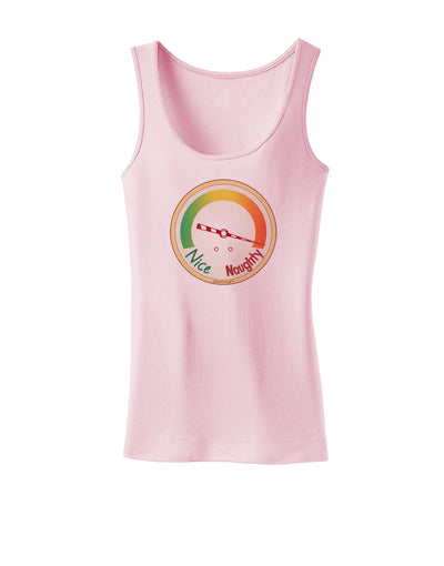 Naughty or Nice Meter Naughty Womens Tank Top-Womens Tank Tops-TooLoud-SoftPink-X-Small-Davson Sales