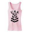 USA Military Coast Guard Stencil Logo Womens Tank Top-Womens Tank Tops-TooLoud-SoftPink-X-Small-Davson Sales