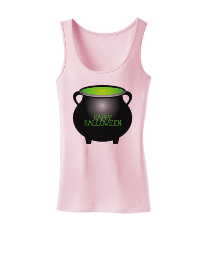 Witches Cauldron Happy Halloween Womens Tank Top-Womens Tank Tops-TooLoud-SoftPink-X-Small-Davson Sales