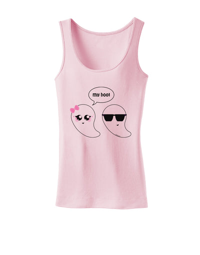 Cute Ghost Couple My Boo Halloween Womens Tank Top-Womens Tank Tops-TooLoud-SoftPink-X-Small-Davson Sales