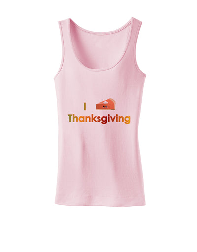 I Heart Thanksgiving Pumpkin Pie Womens Tank Top-Womens Tank Tops-TooLoud-SoftPink-X-Small-Davson Sales