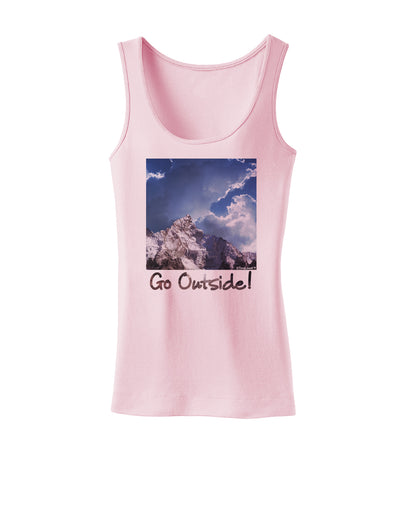 Go Outside Mountain Womens Tank Top by TooLoud-Womens Tank Tops-TooLoud-SoftPink-X-Small-Davson Sales