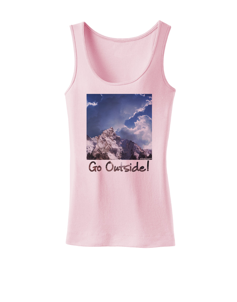 Go Outside Mountain Womens Tank Top by TooLoud-Womens Tank Tops-TooLoud-White-X-Small-Davson Sales