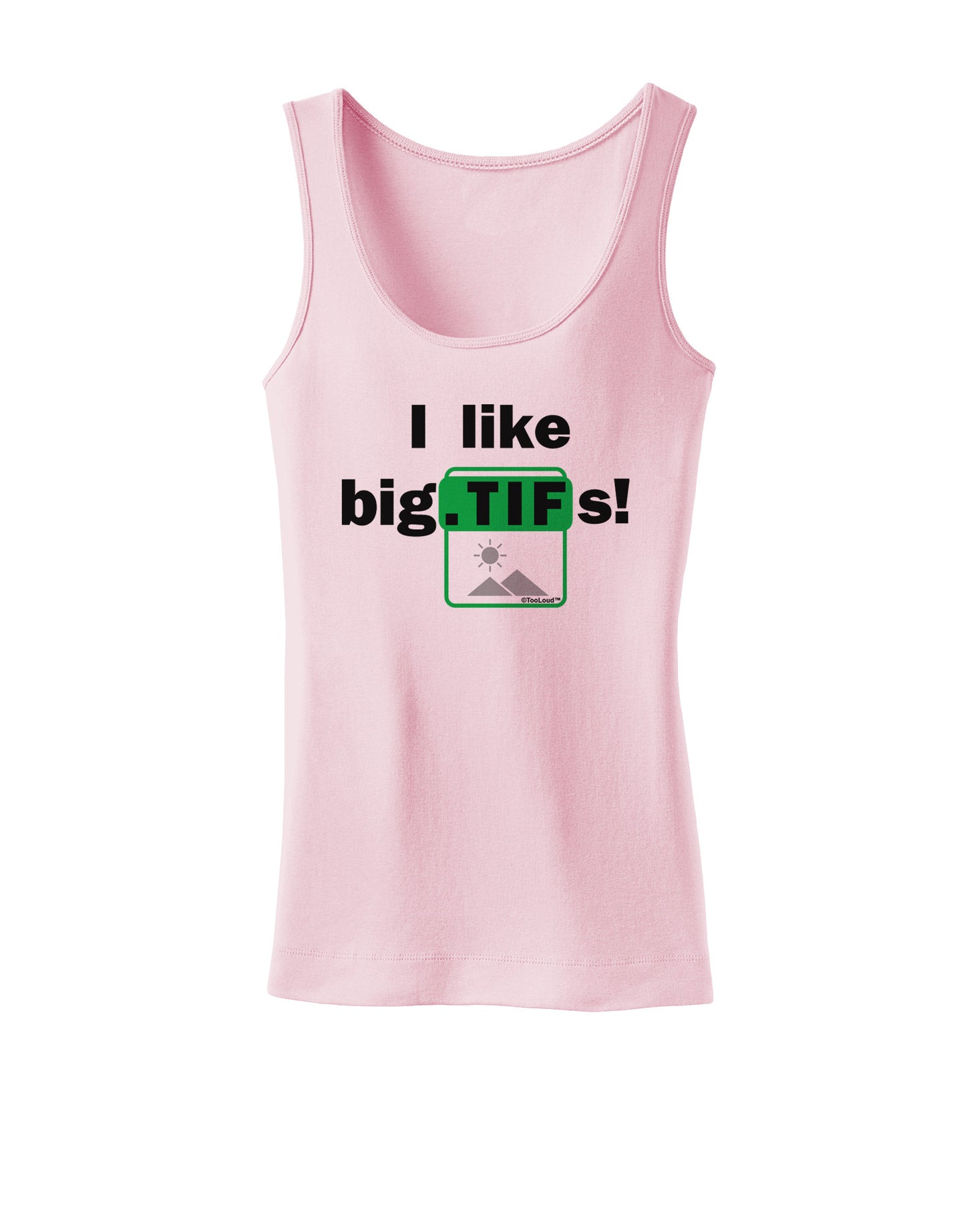 I Like Big Tifs Womens Petite Tank Top-TooLoud-SoftPink-X-Small-Davson Sales